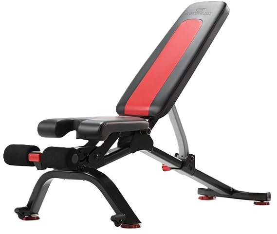 High-quality adjustable workout bench in a modern home gym
